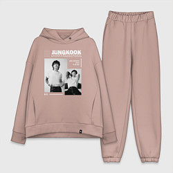 Женский костюм оверсайз Jungkook bts seven, цвет: пыльно-розовый