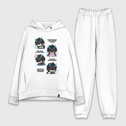 Женский костюм оверсайз Дань Хэн фразы