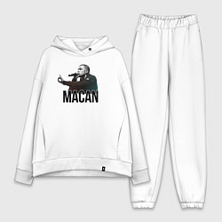 Женский костюм оверсайз Macan - Rap, цвет: белый
