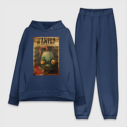 Женский костюм оверсайз Oddworld - wanted, цвет: тёмно-синий