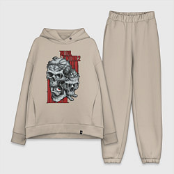 Женский костюм оверсайз The evil within 2 skulls