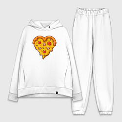 Женский костюм оверсайз Сердечная пицца