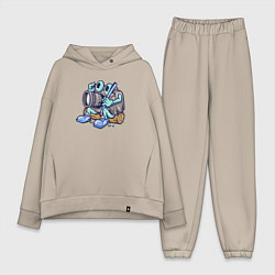 Женский костюм оверсайз Я фотограф