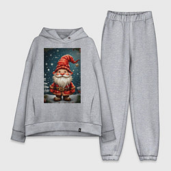 Женский костюм оверсайз Новогодний гном