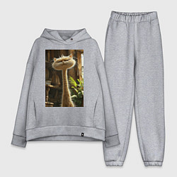 Женский костюм оверсайз Кот с длинной шеей