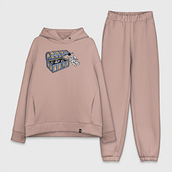 Женский костюм оверсайз Космический сундук