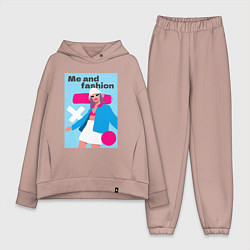 Женский костюм оверсайз Я и мода pop art