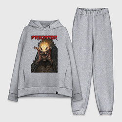 Женский костюм оверсайз Predator scream, цвет: меланж