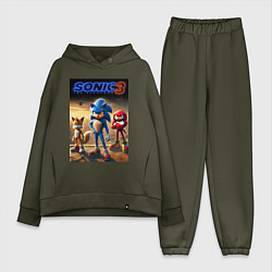 Женский костюм оверсайз Sonic and his team - movie