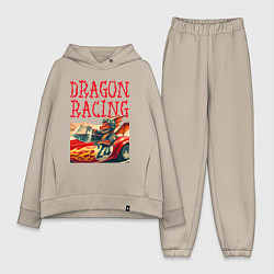 Женский костюм оверсайз Dragon cool racer - ai art