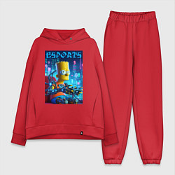 Женский костюм оверсайз Cyber Bart Simpson - esport