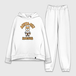 Женский костюм оверсайз Собака акита каратист