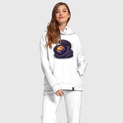 Женский костюм оверсайз Black mamba basketball, цвет: белый — фото 2