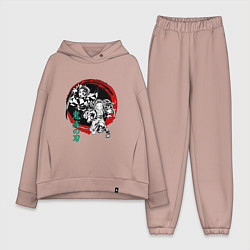 Женский костюм оверсайз Клинок рассекающий демонов Незуко и Тандзиро круг