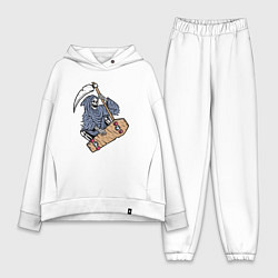 Женский костюм оверсайз Смерть на скейте