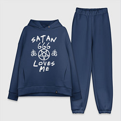 Женский костюм оверсайз Satan 666 loves me