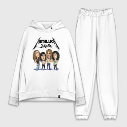 Женский костюм оверсайз Metallica juniors - cartoon, цвет: белый