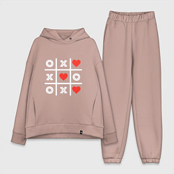 Женский костюм оверсайз Крестики нолики