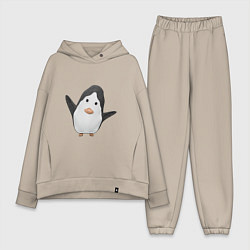Женский костюм оверсайз Cartoon penguin