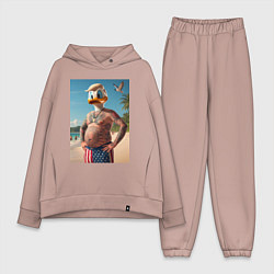 Женский костюм оверсайз Donald Duck-Trump on a Florida beach