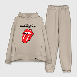 Женский костюм оверсайз Rolling Stones - logo