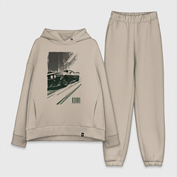 Женский костюм оверсайз Гоночный спорткар