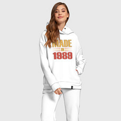 Женский костюм оверсайз Сделано в 1989 сепия, цвет: белый — фото 2