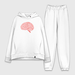 Женский костюм оверсайз Мозг иллюстрация