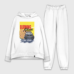 Женский костюм оверсайз Burning wheels