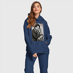 Женский костюм оверсайз Джон Уик постер, цвет: тёмно-синий — фото 2