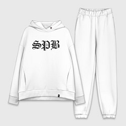 Женский костюм оверсайз Saint Petersburg - meme, цвет: белый