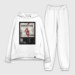 Женский костюм оверсайз Linkin Park альбом Hybrid Theory, цвет: белый
