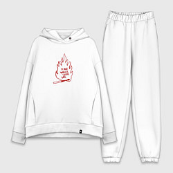 Женский костюм оверсайз Fire Walk With Me, цвет: белый