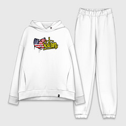 Женский костюм оверсайз USA Wu-Tang, цвет: белый