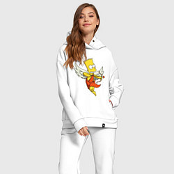 Женский костюм оверсайз Bart Simpson Cupid, цвет: белый — фото 2