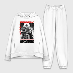 Женский костюм оверсайз Berserk - poster, цвет: белый
