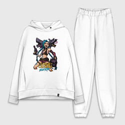 Женский костюм оверсайз Джинкс League of Legends, цвет: белый