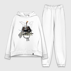 Женский костюм оверсайз Гусидо - гусь-самурай, цвет: белый