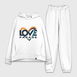 Женский костюм оверсайз Логотип Love Parade