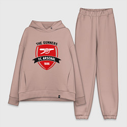 Женский костюм оверсайз FC Arsenal: The Gunners, цвет: пыльно-розовый