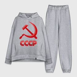 Женский костюм оверсайз СССР Логотип