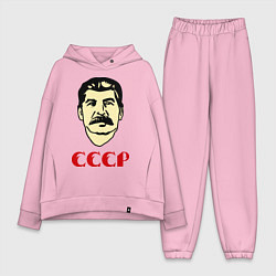 Женский костюм оверсайз Сталин: СССР цвета светло-розовый — фото 1