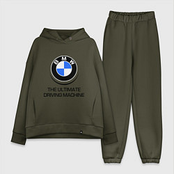 Женский костюм оверсайз BMW Driving Machine, цвет: хаки