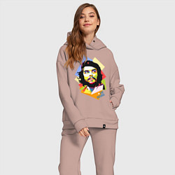 Женский костюм оверсайз Che Guevara Art, цвет: пыльно-розовый — фото 2