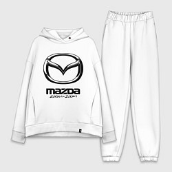 Женский костюм оверсайз Mazda Zoom-Zoom, цвет: белый
