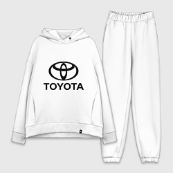 Женский костюм оверсайз Toyota Logo, цвет: белый