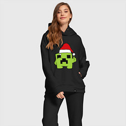 Женский костюм оверсайз Minecraft: New Year, цвет: черный — фото 2