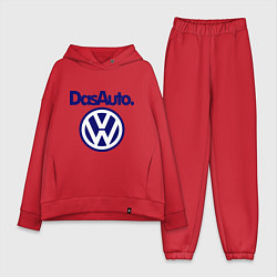 Женский костюм оверсайз Volkswagen Das Auto, цвет: красный