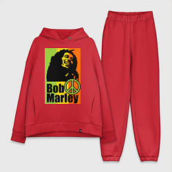 Женский костюм оверсайз Bob Marley: Jamaica, цвет: красный