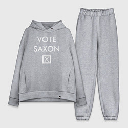 Женский костюм оверсайз Vote Saxon, цвет: меланж